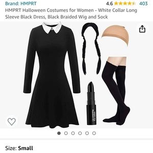 Wednesday Adams costume.